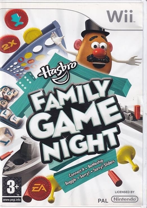 Hasbro Family Game Night - Nintendo Wii (B Grade) (Used)